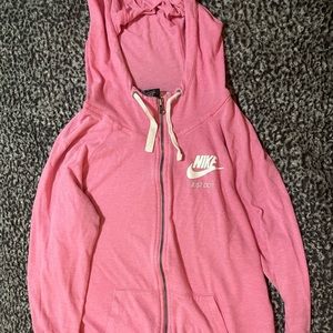 large pink nike jacket